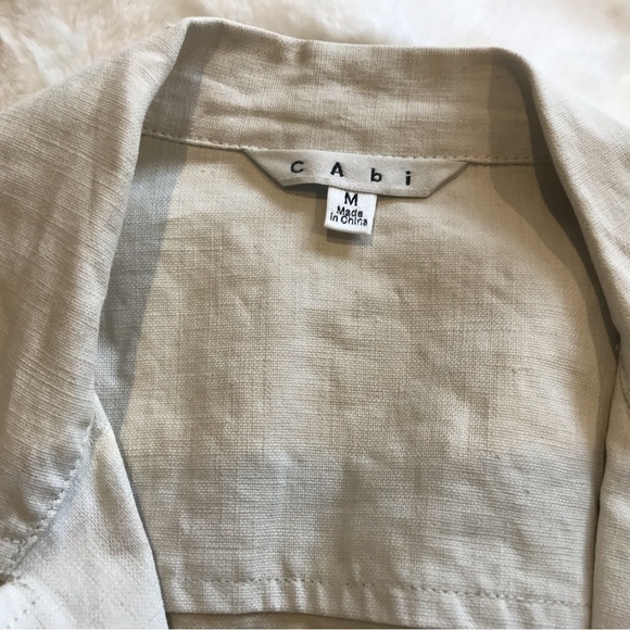 CAbi Linen Ruffle Front Jacket - Picture 4 of 7